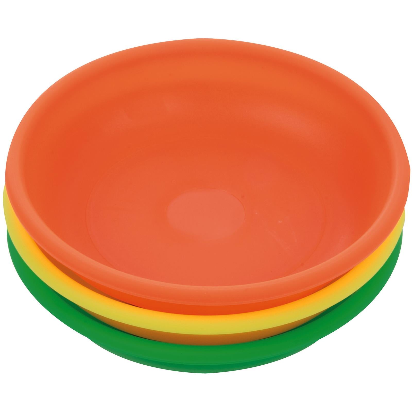 Silverline 3 Piece Hi-Vis Magnetic Bowls Parts Trays Storage Dish Bowl