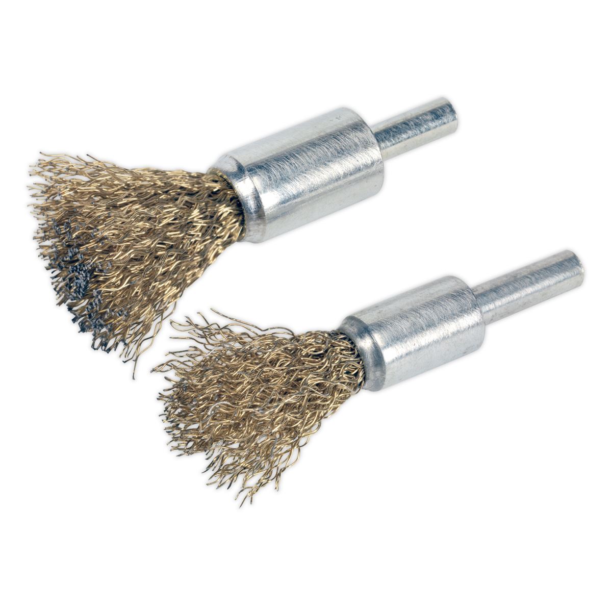 Sealey Decarbonising Crimped Wire Brush Set 2pc