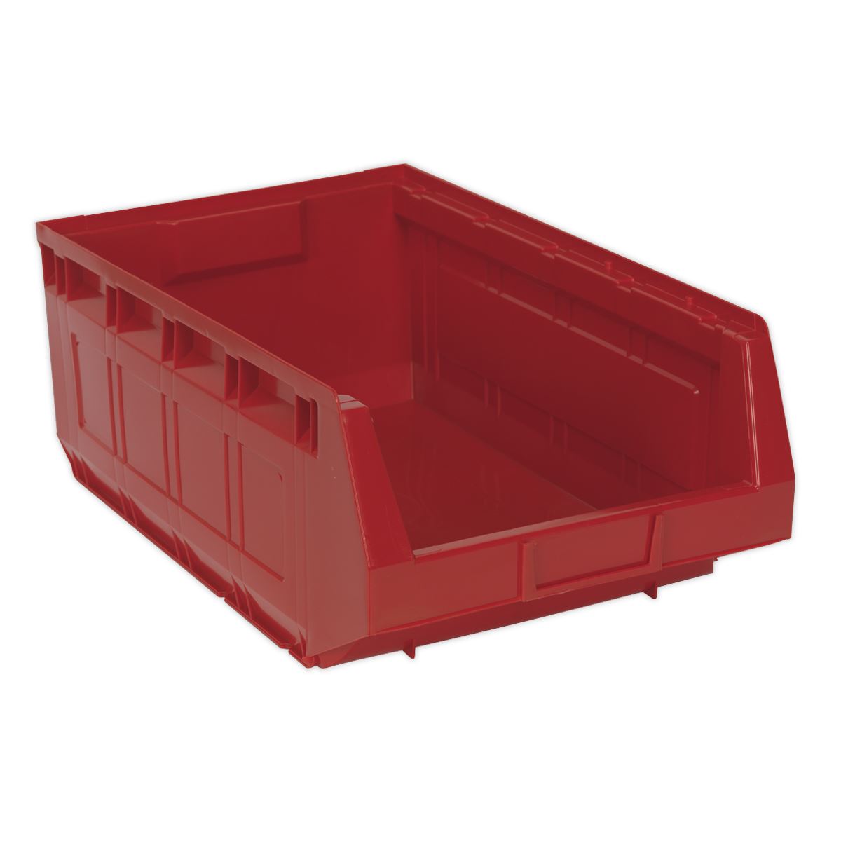 Sealey Plastic Storage Bin 310 x 500 x 190mm - Red Pack of 6