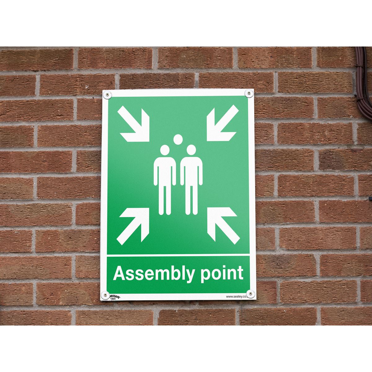 Worksafe by Sealey Safe Conditions Safety Sign - Assembly Point - Rigid Plastic