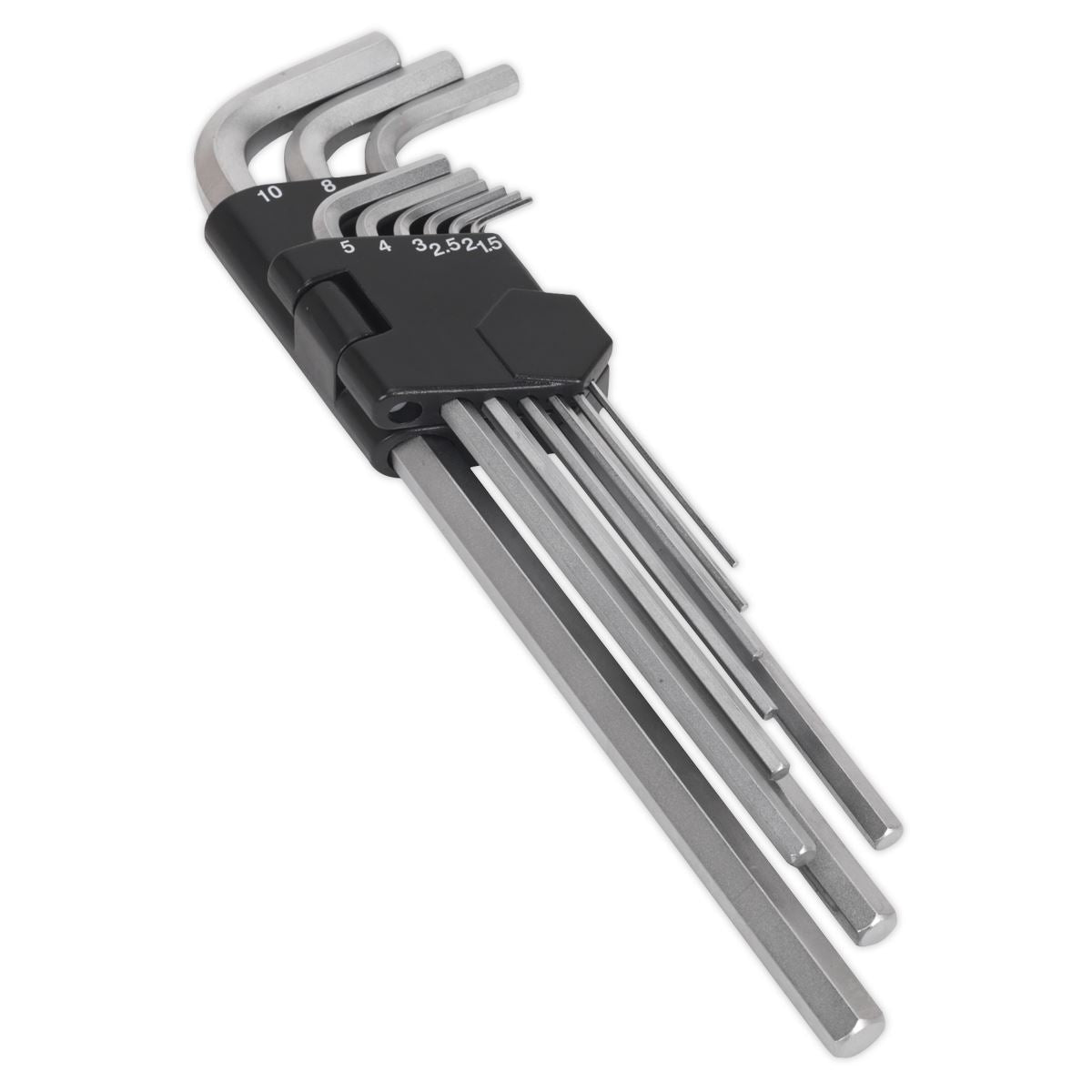Sealey Premier Hex Key Set 9pc Extra-Long Metric