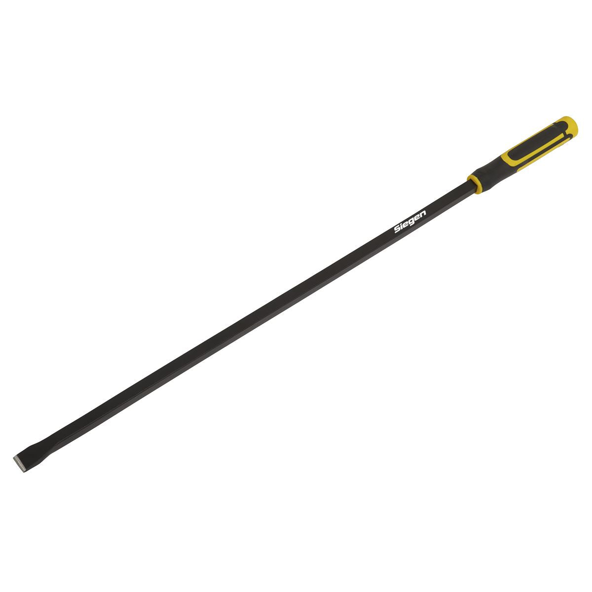 Siegen by Sealey Pry Bar 900mm Straight Heavy-Duty with Hammer Cap