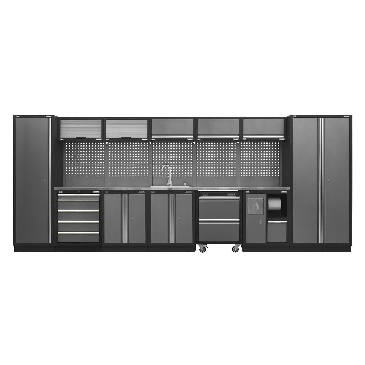 Sealey Superline Pro Superline PRO® 4.9m Storage System - Stainless Worktop