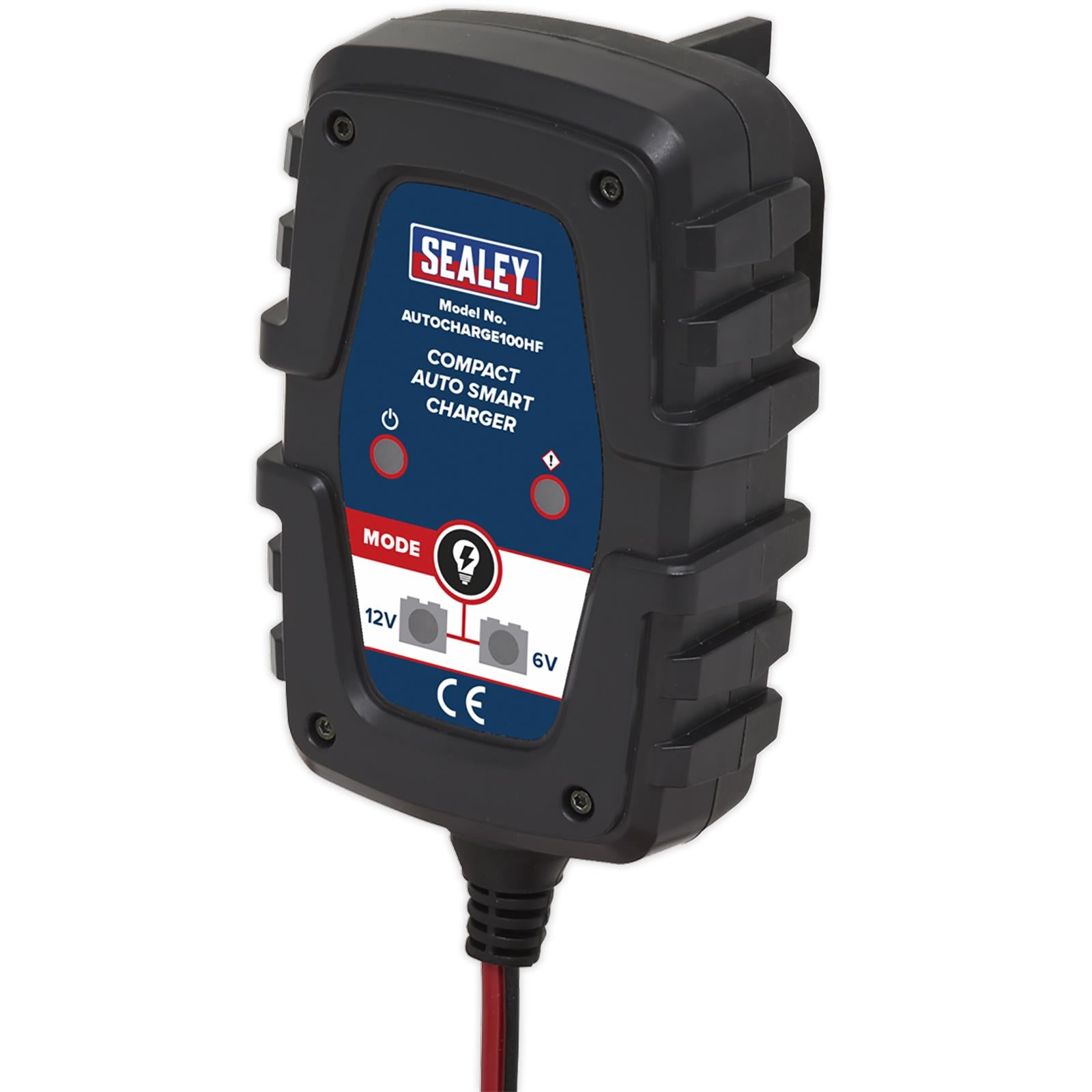 Sealey Compact Auto Smart Battery Charger 1A 6V/12V Dual Voltage