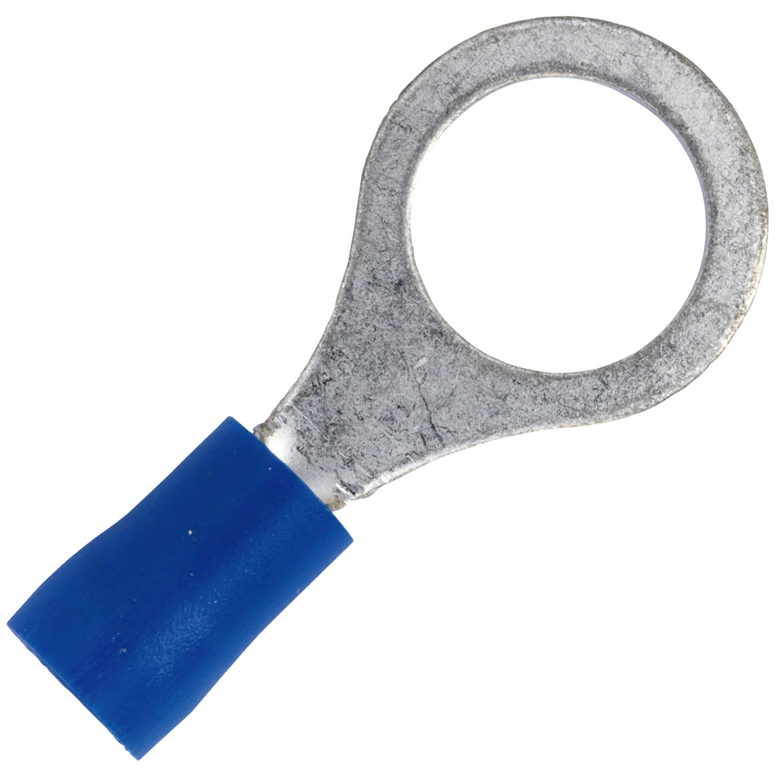 Sealey 100 Pack 10.5mm (3/8") Blue Easy Entry Ring Terminal