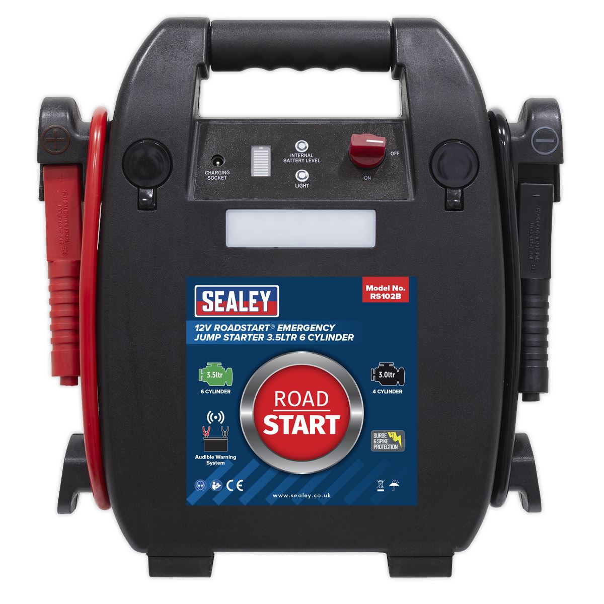 Sealey RoadStart® Emergency Jump Starter 12/24V 6L 8-Cylinder