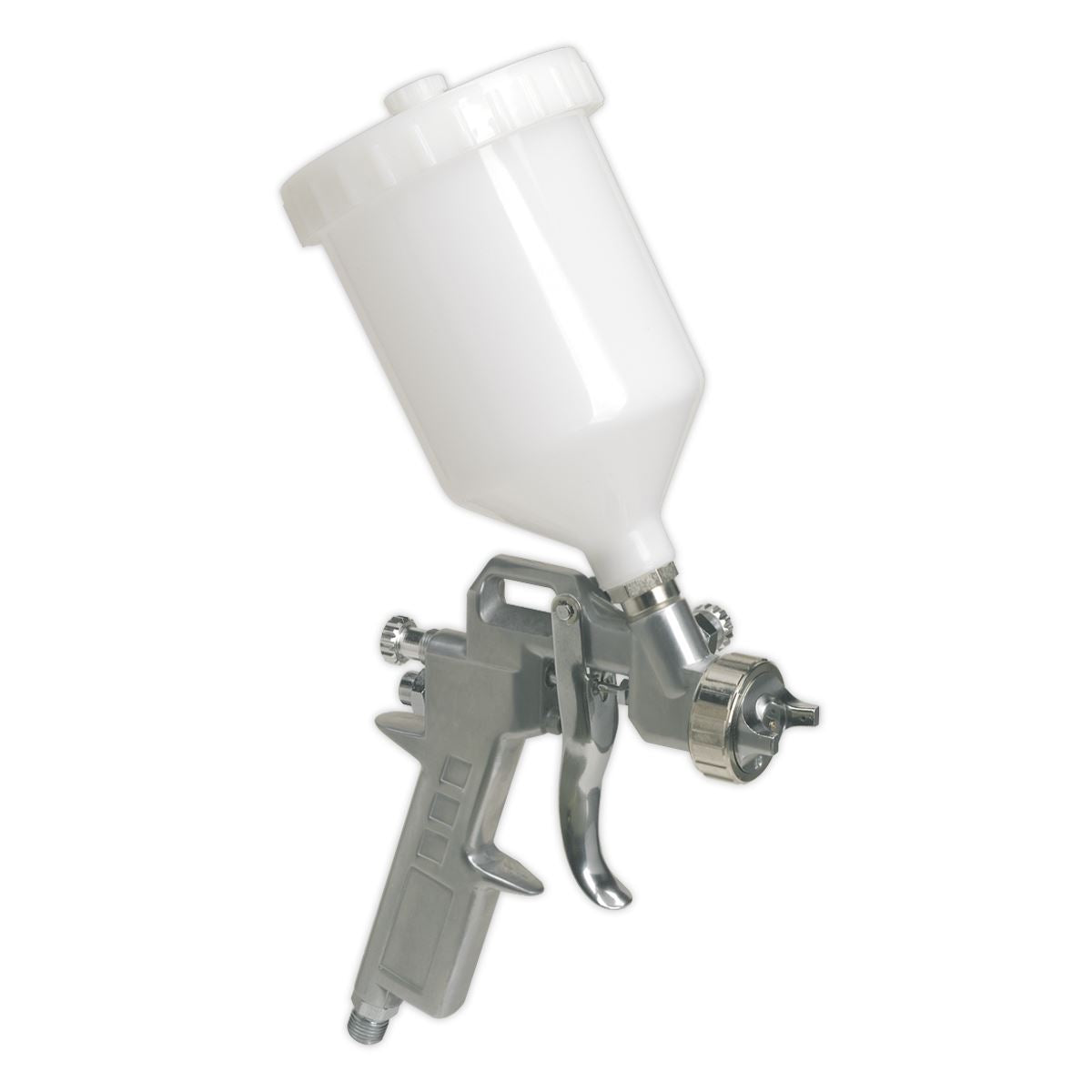 Sealey Gravity Feed Spray Gun 2.2mm Set Up Adjustable Paint Flow 600ml