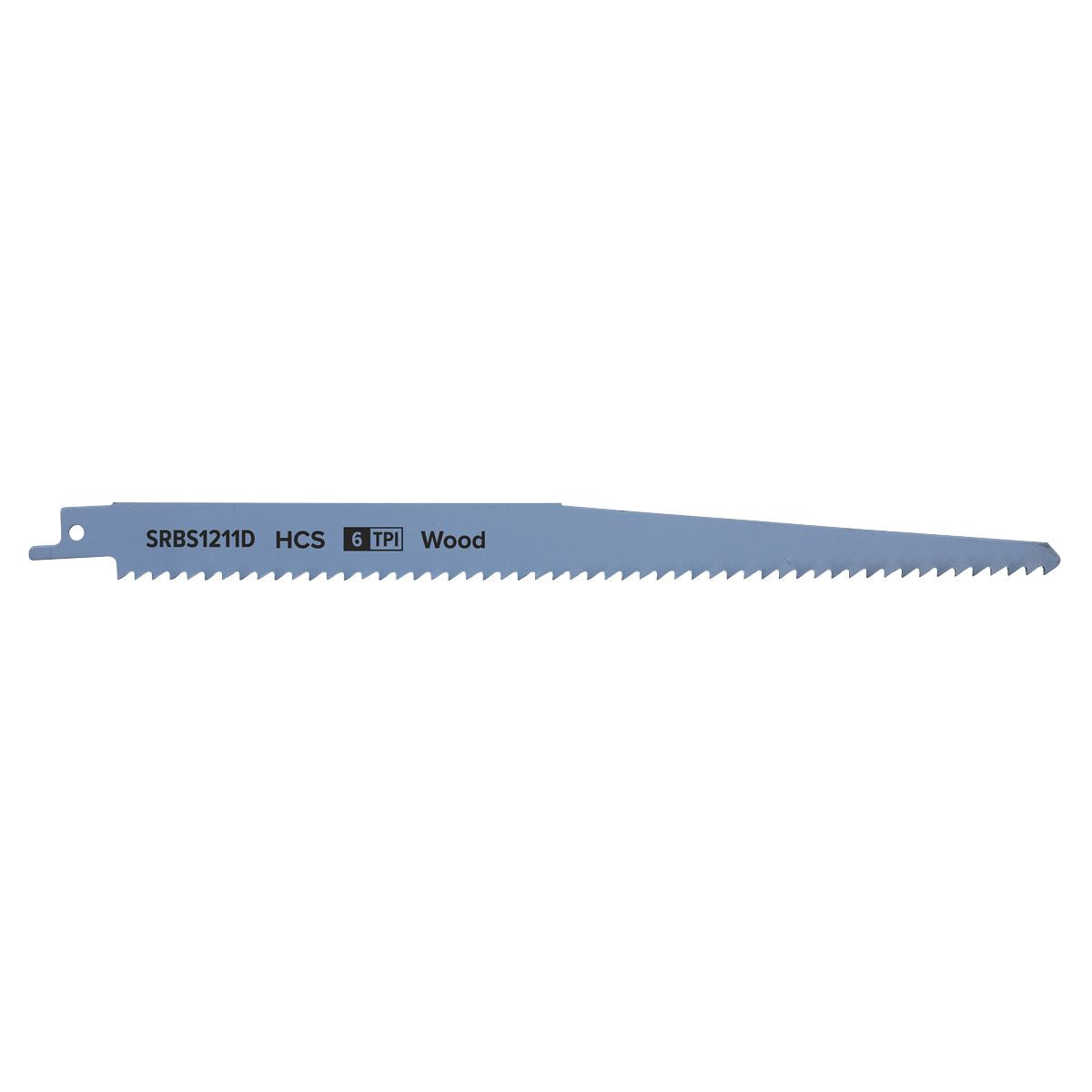 Sealey Reciprocating Saw Blade Clean Wood 250mm 6tpi - Pack of 5