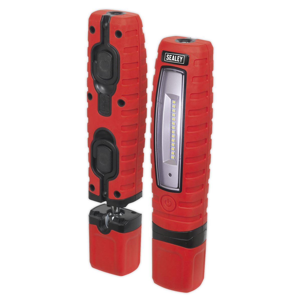 Sealey Rechargeable 360° Inspection Light 8W & 3W SMD LED Red Lithium-ion