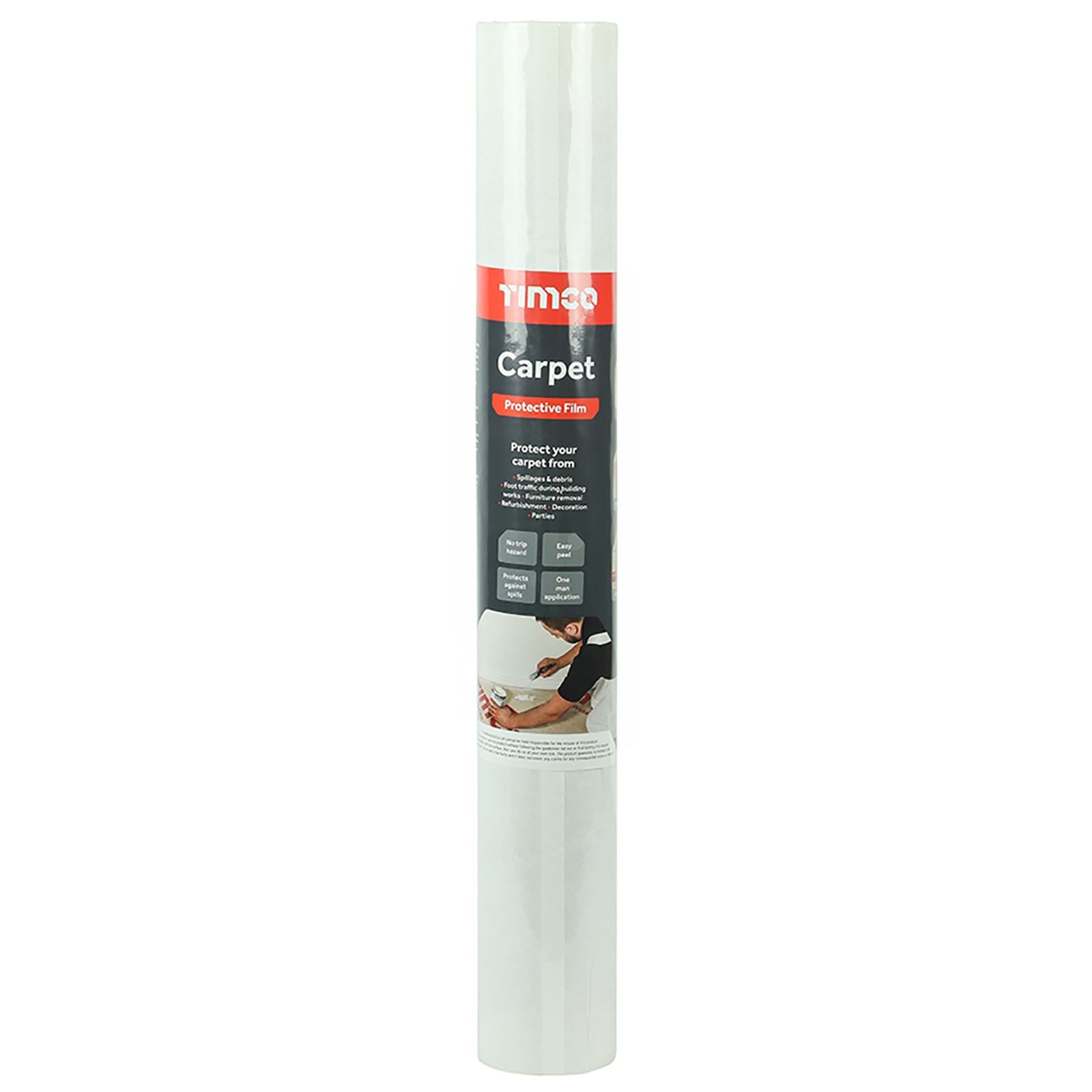 TIMCO Carpet Protective Film 50m x 600mm Roll