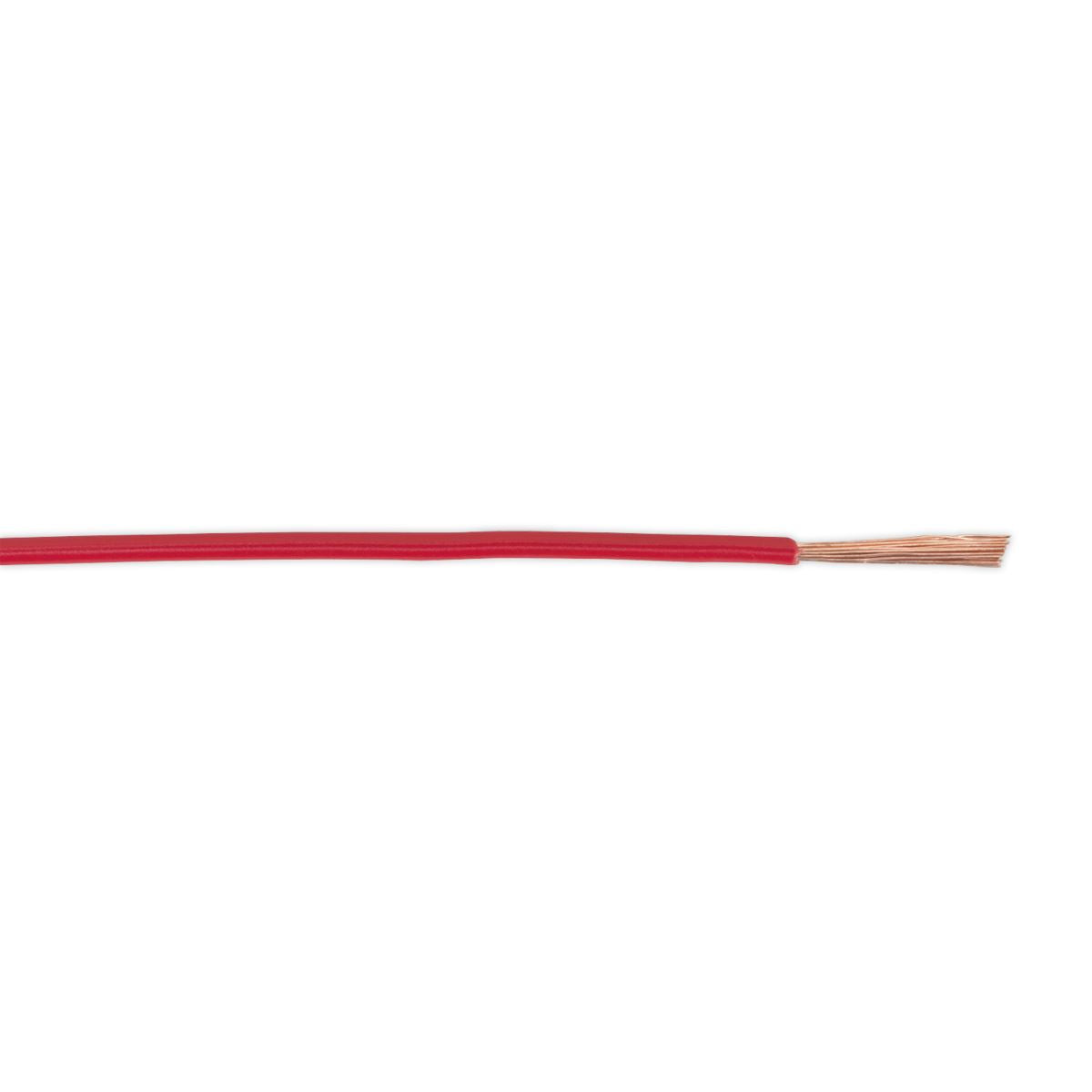 Sealey Automotive Cable Thin Wall Single 1mm² 32/0.20mm 50m Red