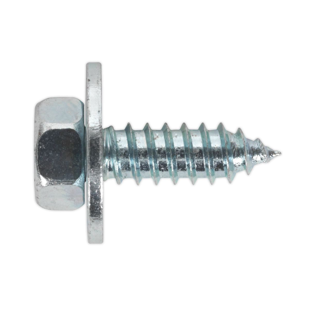 Sealey Acme Screw with Captive Washer #14 x 3/4" Zinc Pack of 100