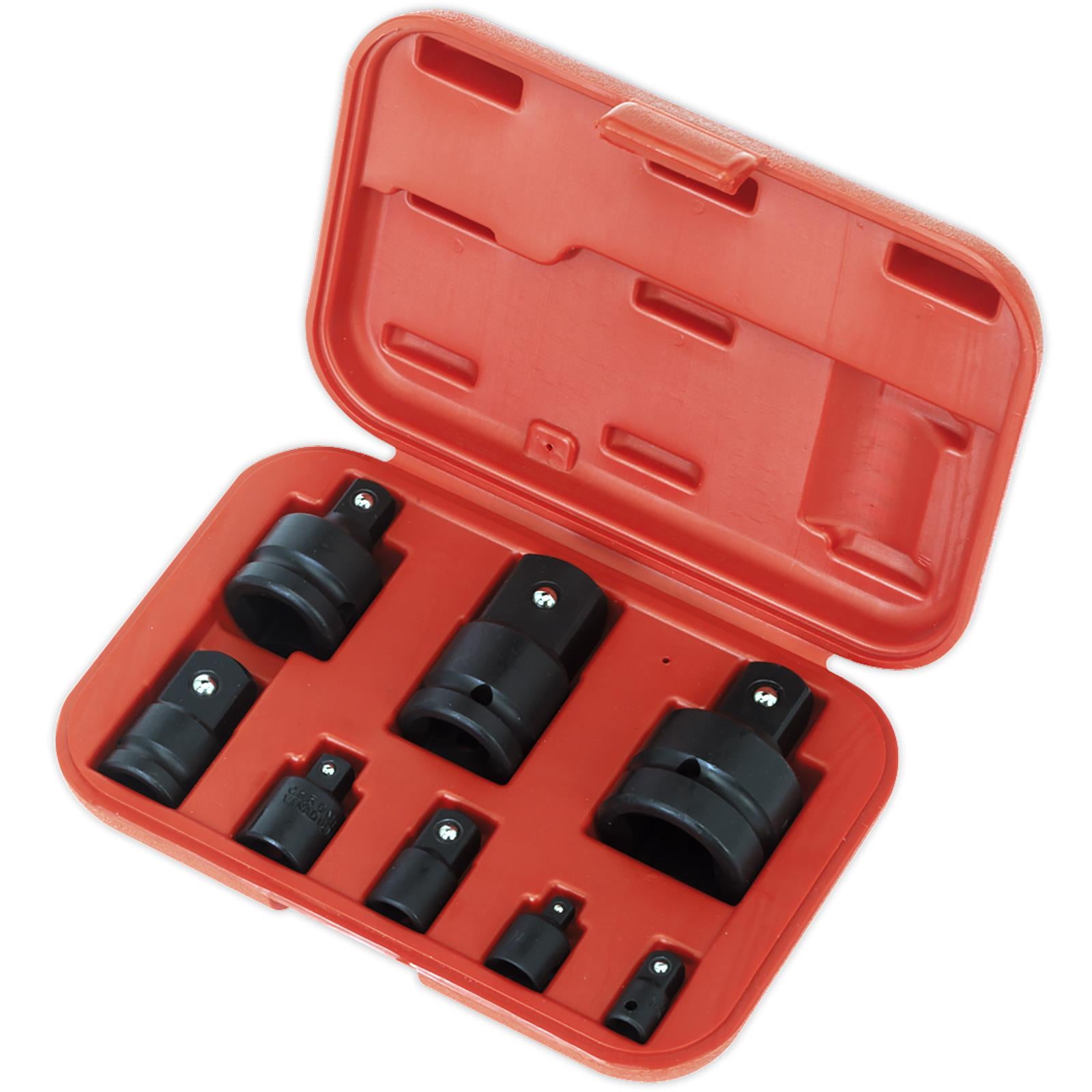 Sealey 8 Piece Impact Socket Adaptor Reducer Set  1/4" 3/8" 1/2" 3/4" 1