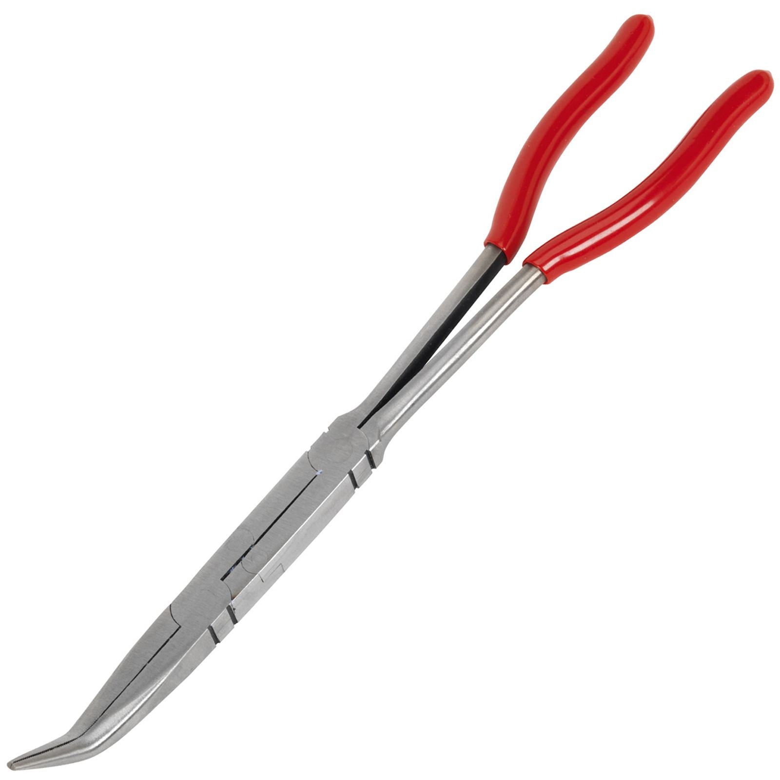 Sealey Premier 335mm Double Joint Long Reach Needle Nose Pliers 45° Engine Bay
