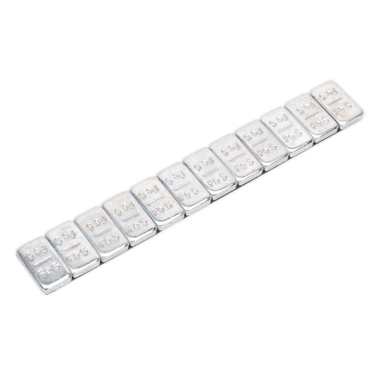 Sealey Wheel Weight 5g Adhesive Zinc Plated Steel Strip of 12 Pack of 100
