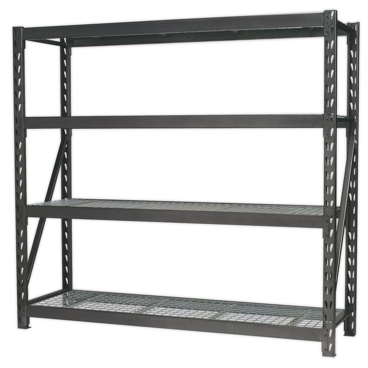 Sealey Heavy-Duty Racking Unit with 4 Mesh Shelves 640kg Capacity Per Level 1956mm