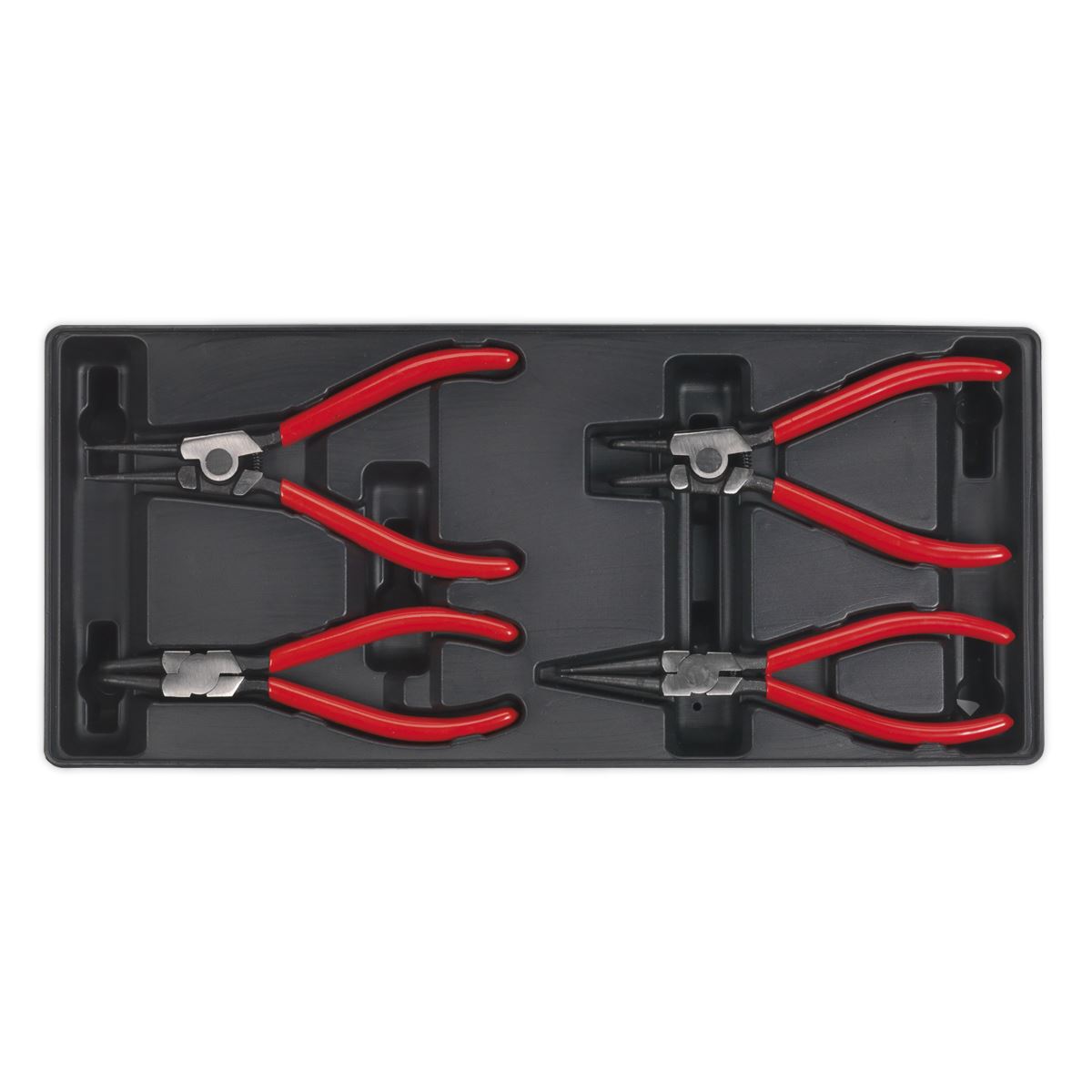 Sealey Premier Tool Tray with Circlip Pliers Set 4pc
