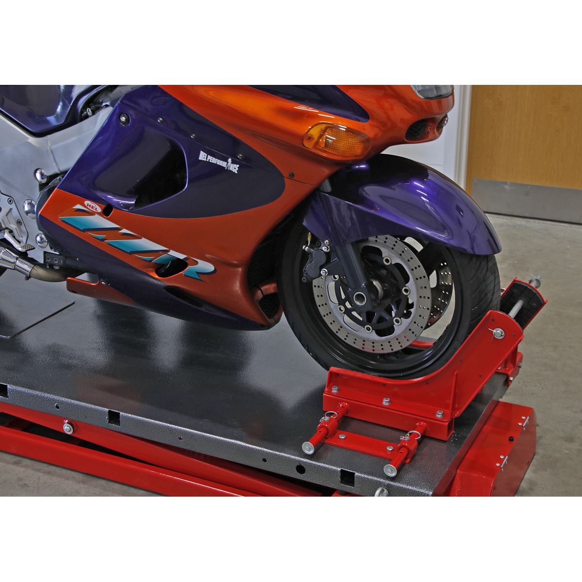 Sealey Motorcycle Lift 680kg Capacity Heavy-Duty Electro/Hydraulic