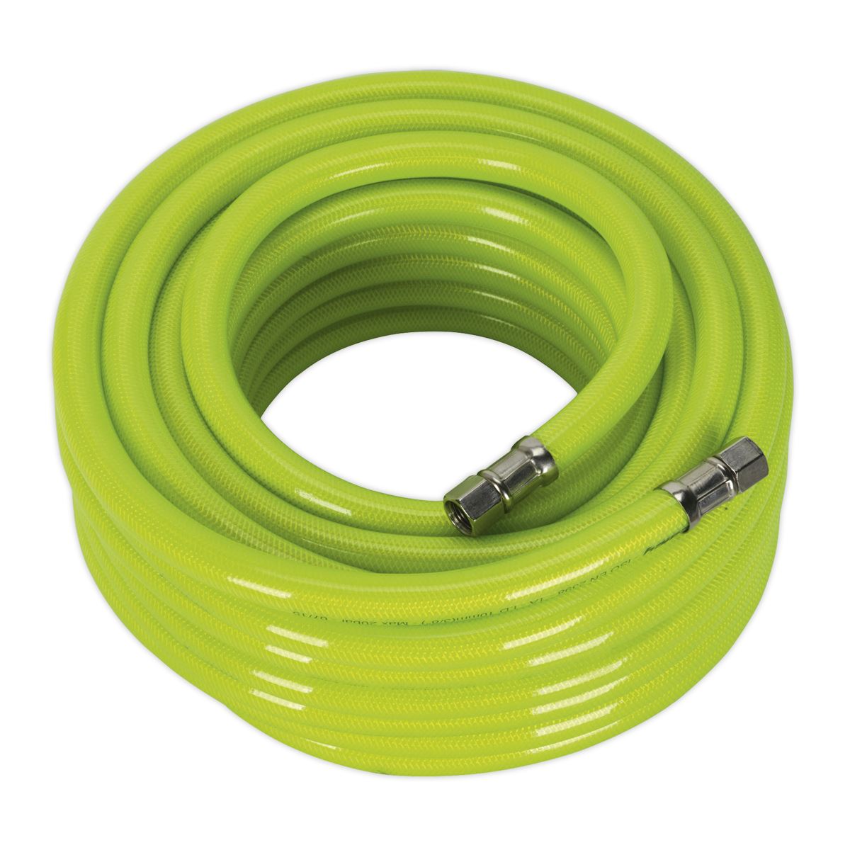 Sealey Air Hose High-Visibility 15m x Ø10mm with 1/4"BSP Unions