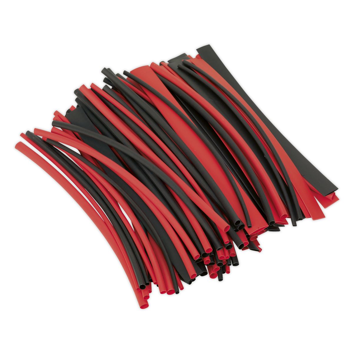 Sealey Heat Shrink Tubing Black & Red 200mm 100pc