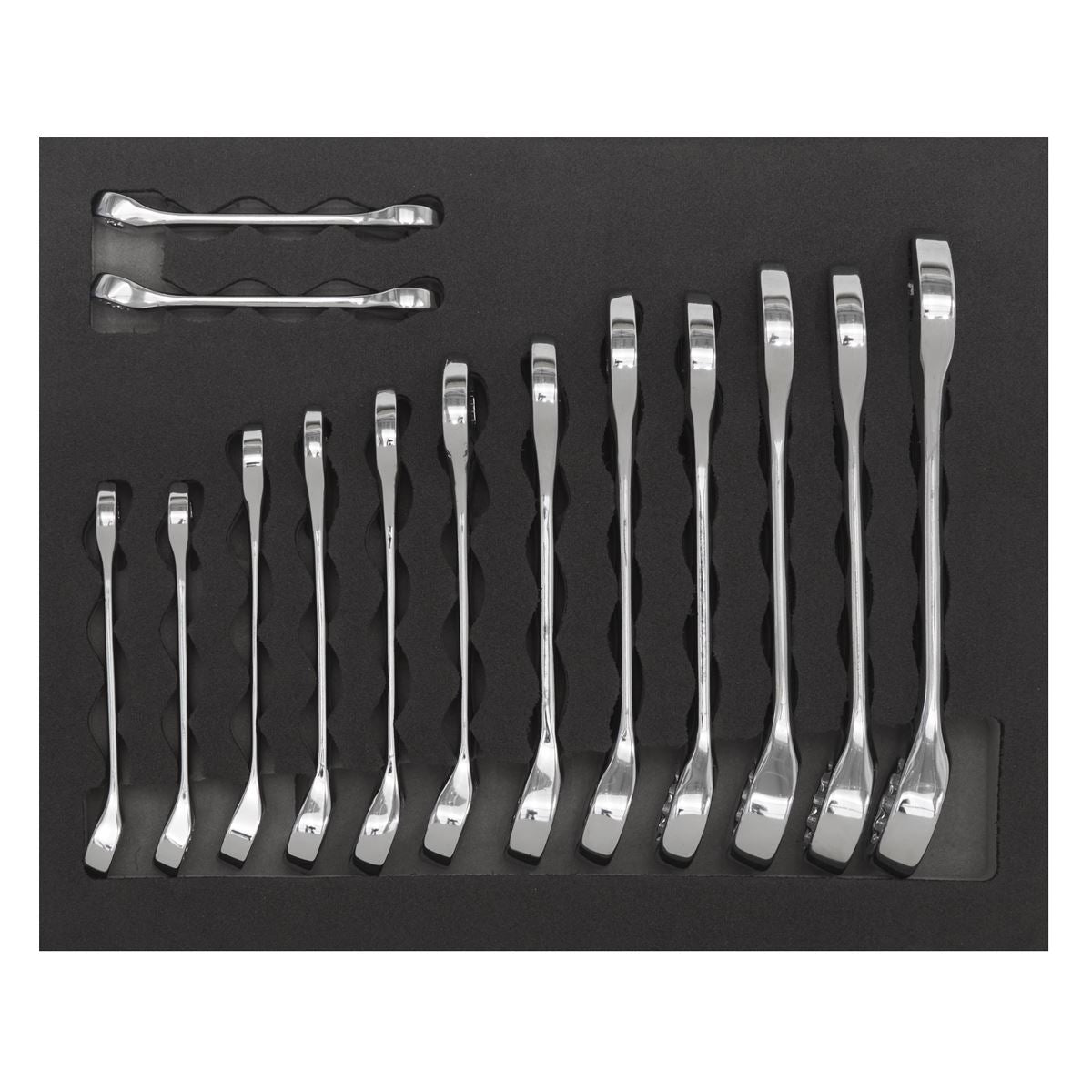 Siegen by Sealey Combination Spanner Set 14pc Stubby