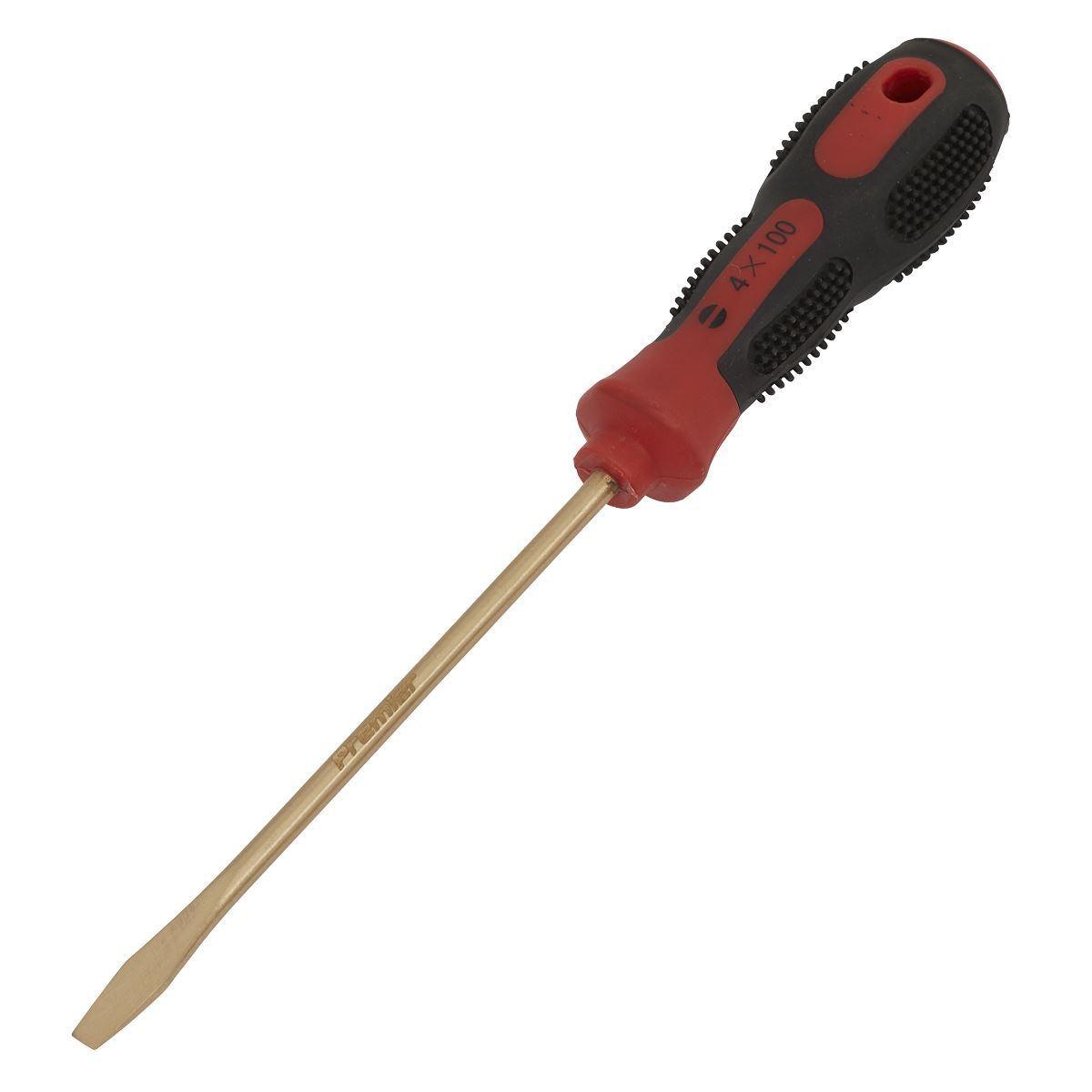 Sealey Premier Screwdriver Slotted 4 x 100mm - Non-Sparking