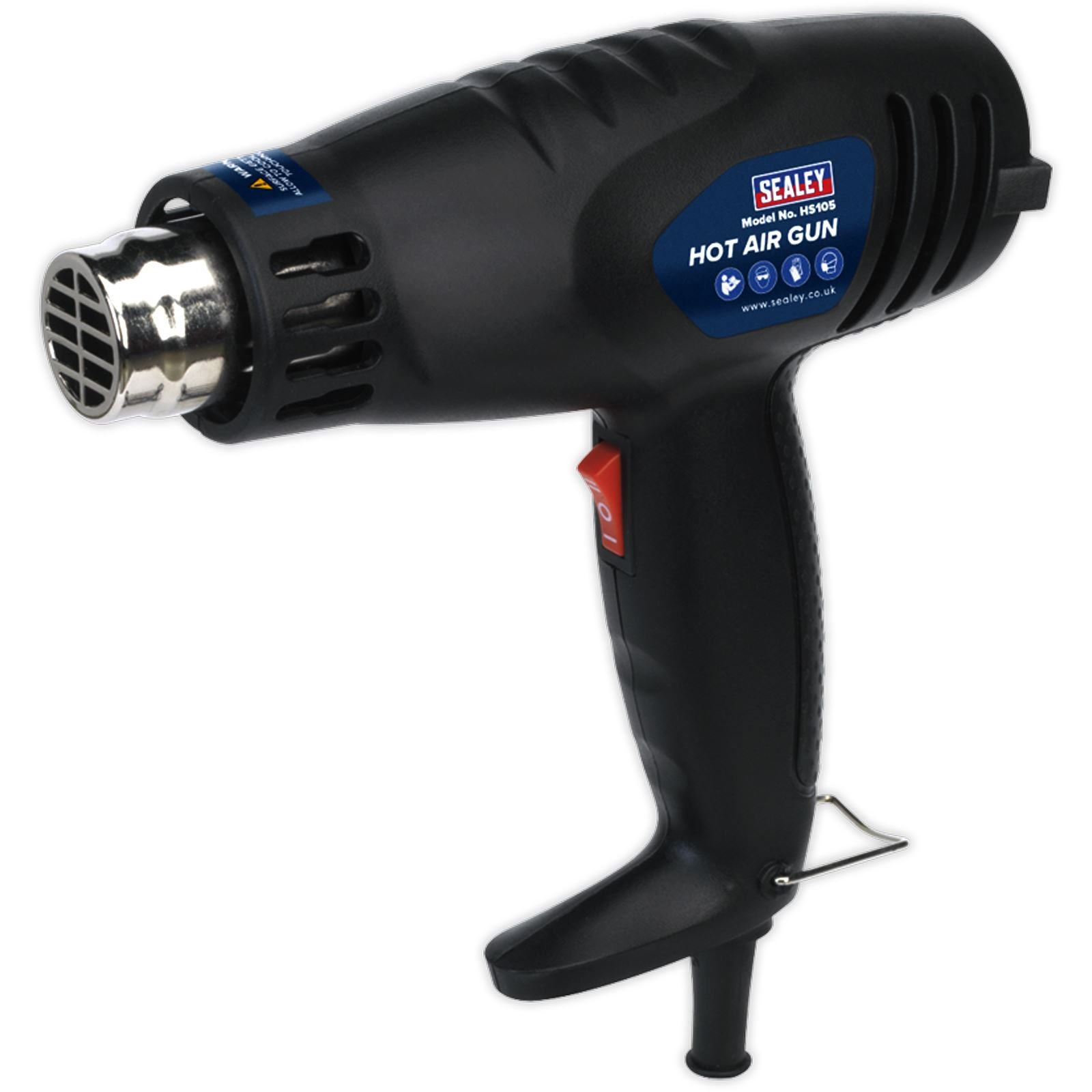 Sealey 1600W Hot Air Gun 2 Speed 370°C/500°C Paint Vinyl Stripper Heat Gun