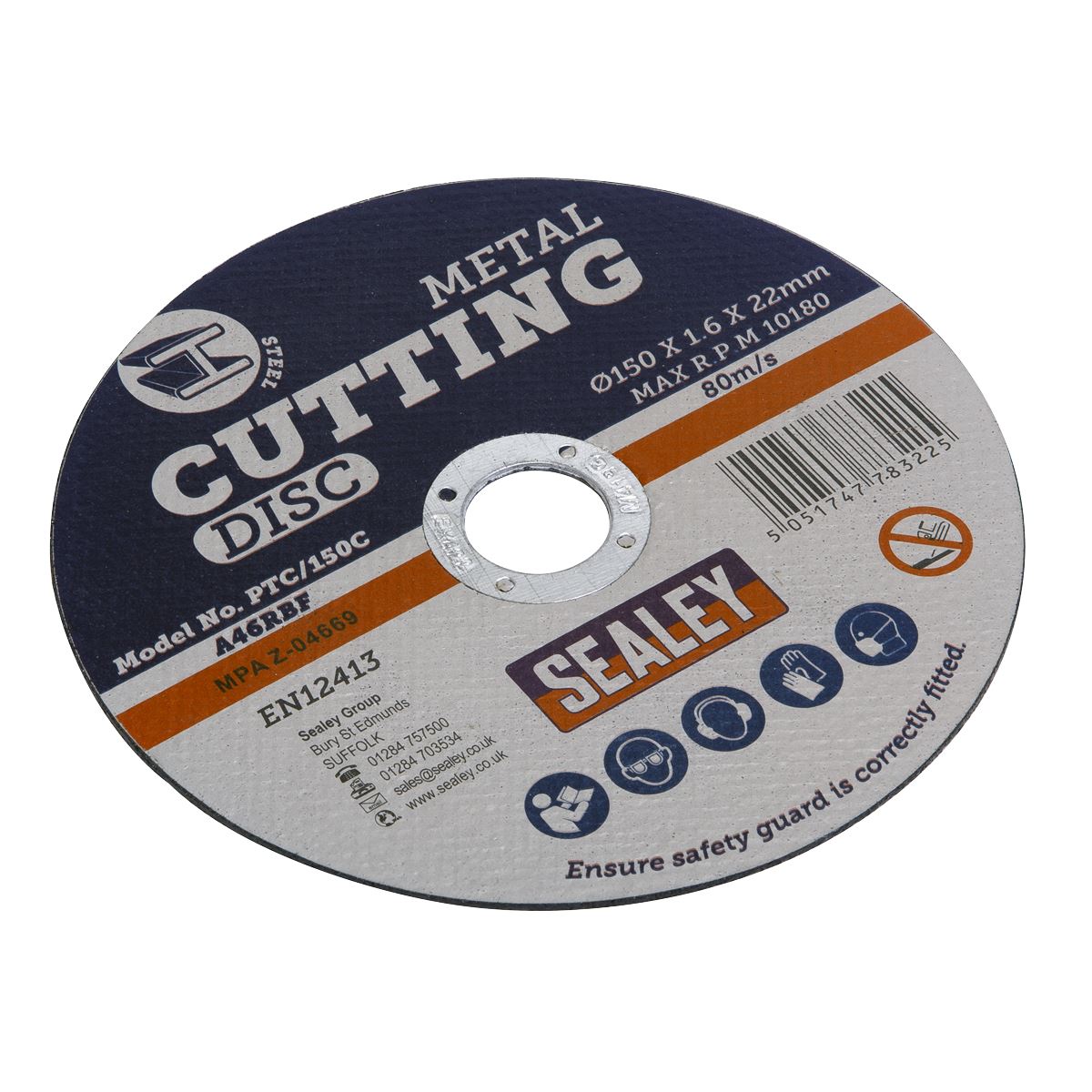 Sealey Cutting Disc Ø150 x 1.6mm 22mm Bore