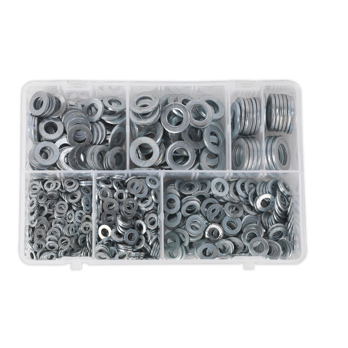 Sealey 1070 Piece Flat Washer Assortment DIN 125 M5-M16 Form A Metric
