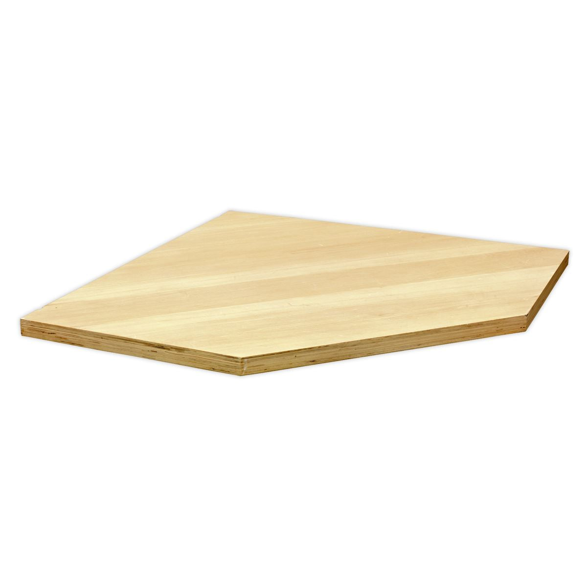 Sealey Superline Pro Pressed Wood Worktop for Modular Corner Cabinet 865mm