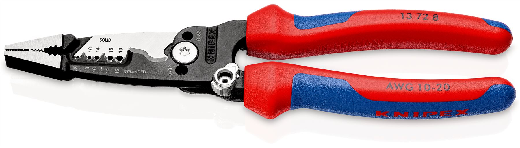 Knipex Wire Stripper Multifunction Electrician Pliers American Style Multi Component Grips 13 72 8