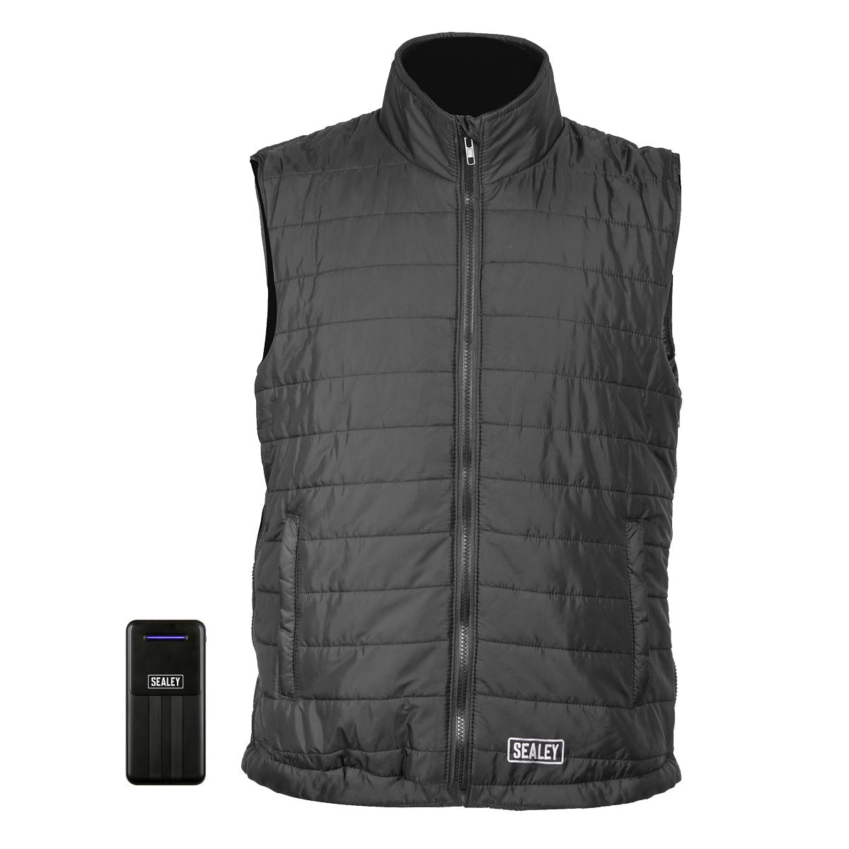Sealey 5V Heated Puffy Gilet - 44" to 52" Chest with Power Bank 10Ah