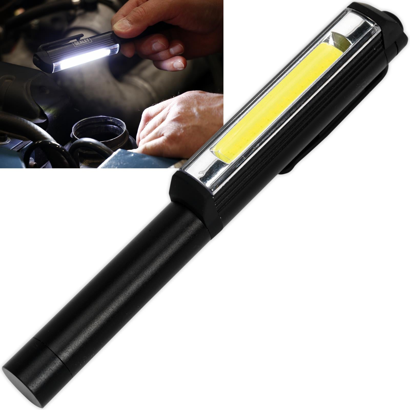 Sealey 3W COB LED Aluminium Pen Light 280 Lumens