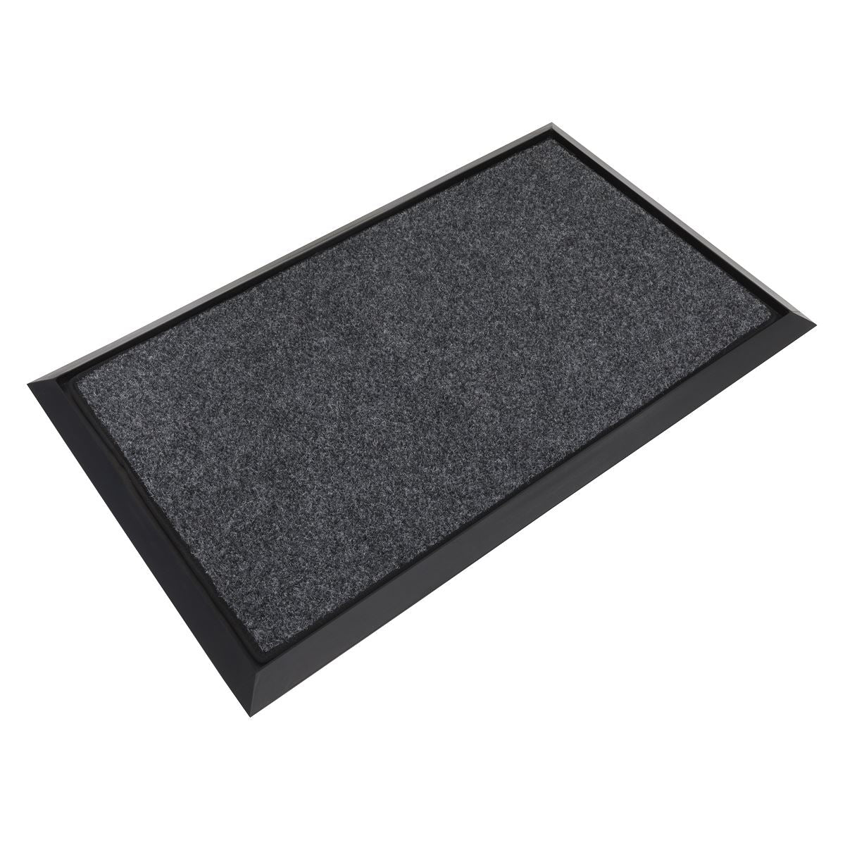 Sealey Rubber Disinfection Mat With Removable Polyester Carpet 450 x 750mm