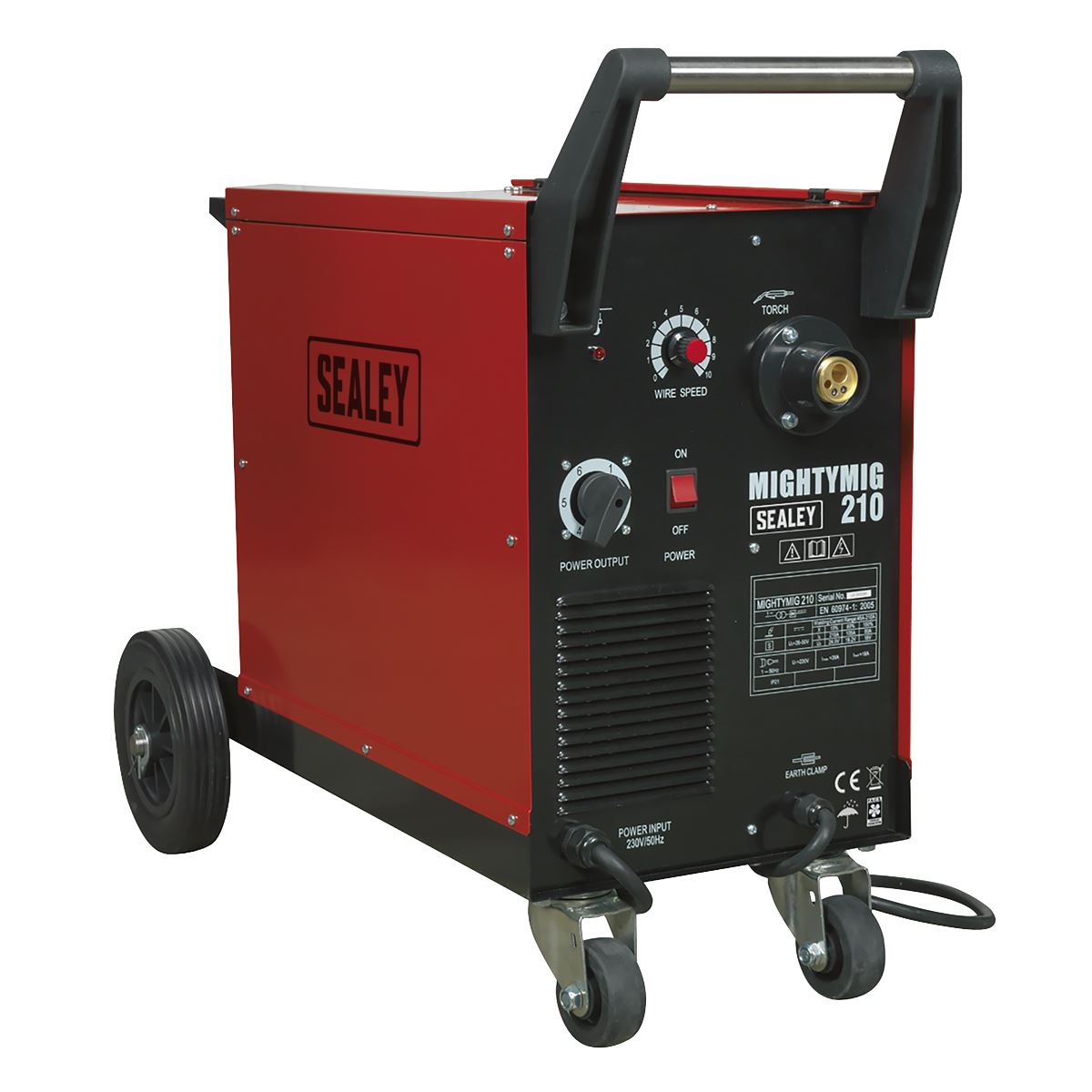 Sealey Professional Gas/Gasless MIG Welder 210A with Euro Torch