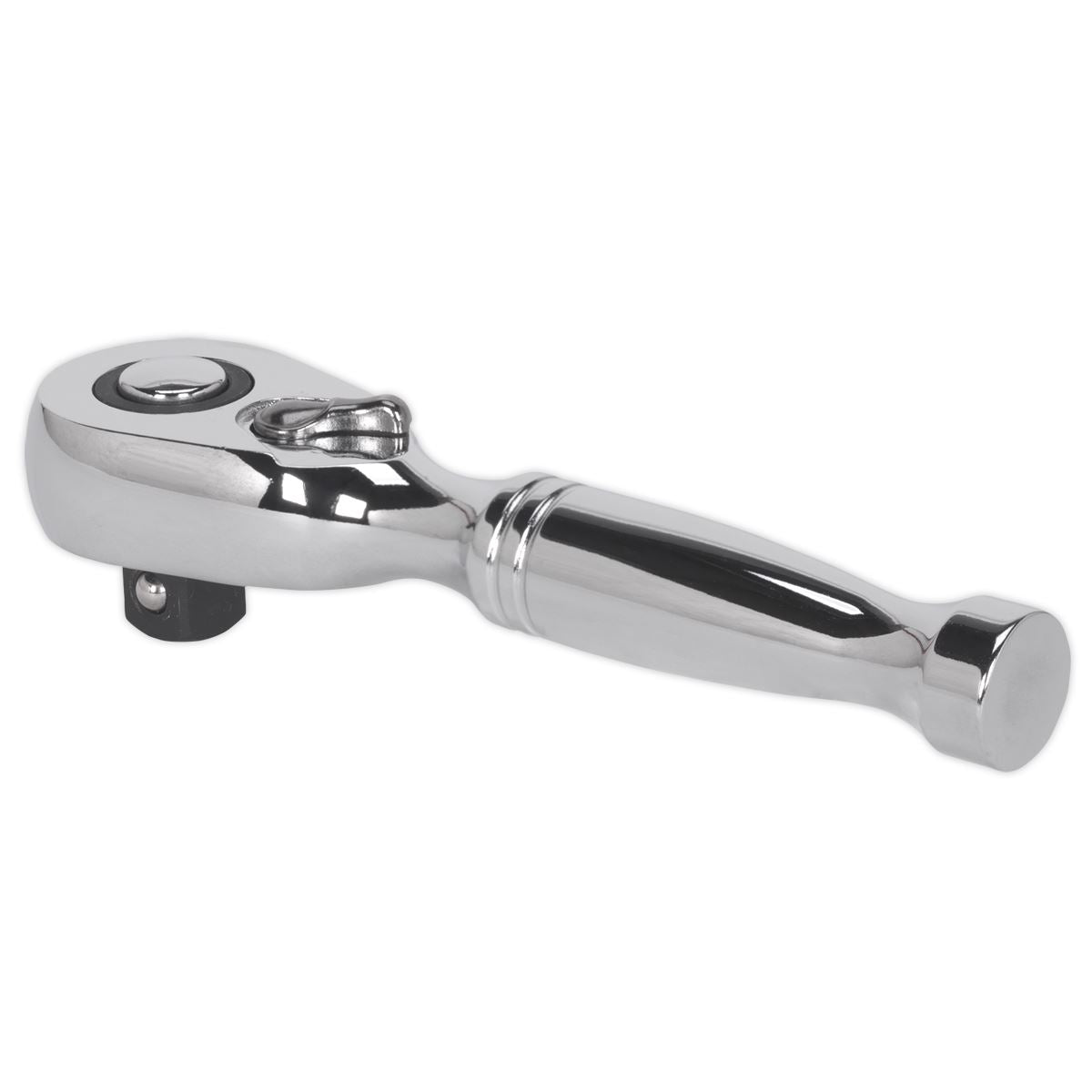 Sealey Premier Stubby Ratchet Wrench 3/8"Sq Drive Pear-Head Flip Reverse