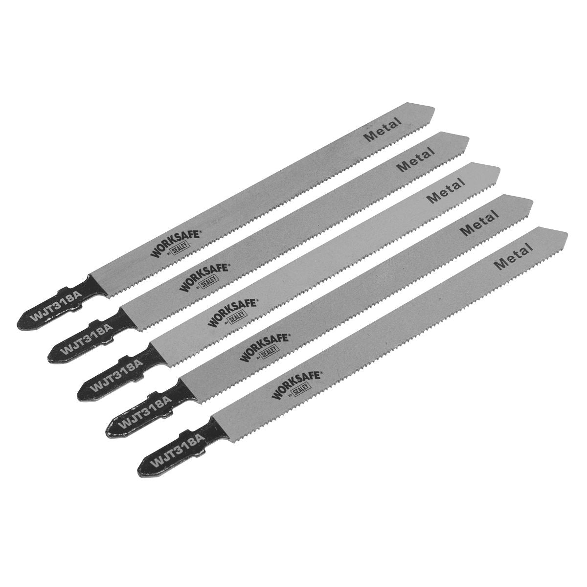 Worksafe by Sealey Jigsaw Blade Metal 105mm 21tpi - Pack of 5