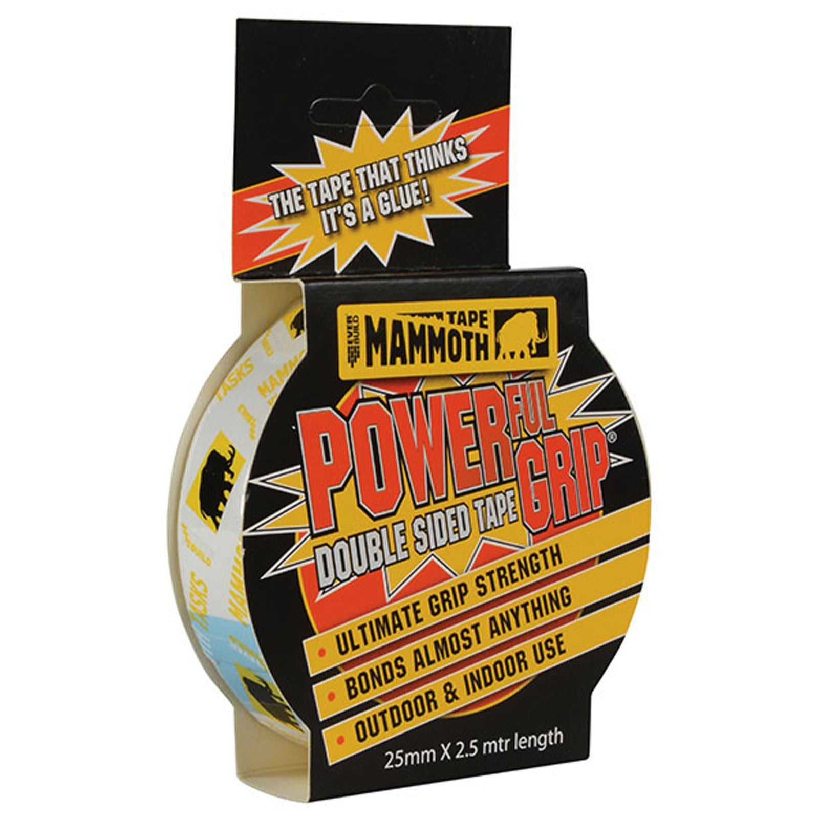 EverBuild Mammoth Powerful Grip Double Sided Tape 25mm x 2.5m