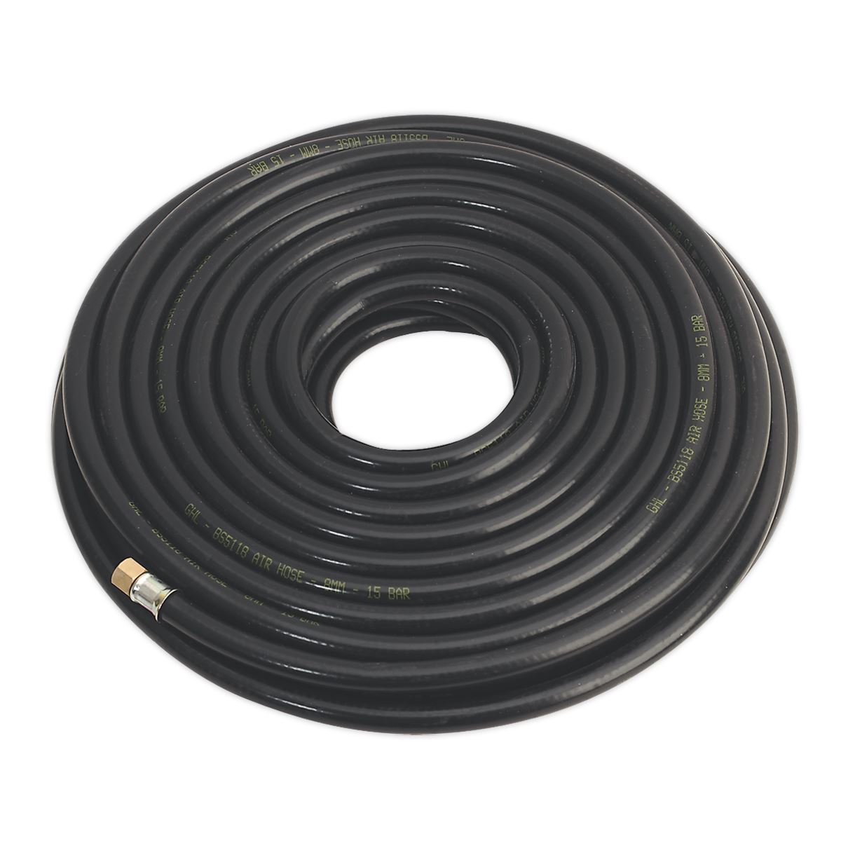 Sealey Air Hose 30m x Ø8mm with 1/4"BSP Unions Heavy-Duty