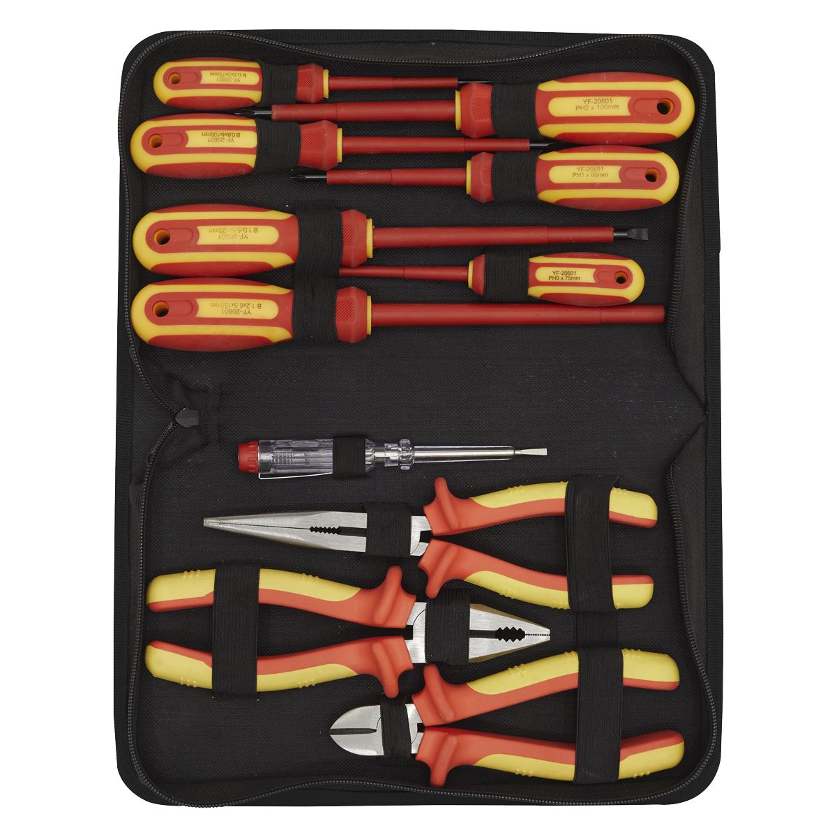 Siegen by Sealey Electrical VDE Tool Set 11 Piece Pliers Screwdrivers