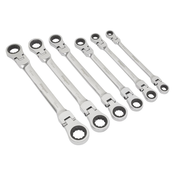 Flex head store ratchet wrench set