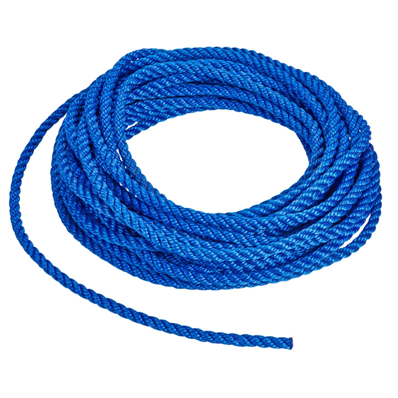 BlueSpot Polypropylene Rope Blue 15m x 8mm 50ft