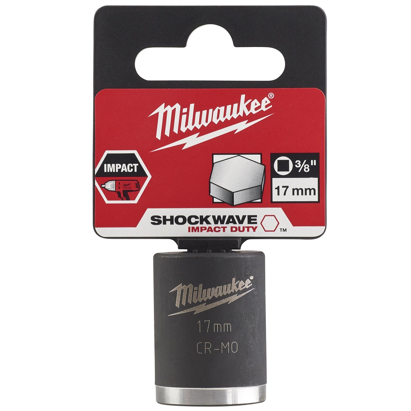 Milwaukee Impact Sockets 3/8" Drive Shockwave Impact Duty