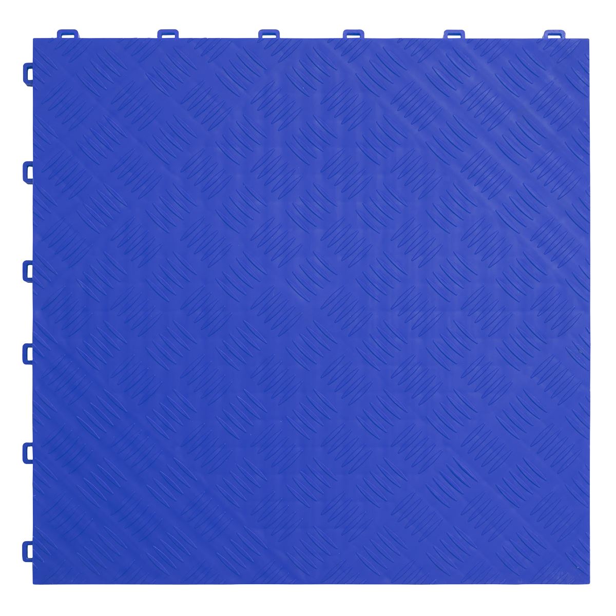 Sealey Polypropylene Floor Tile 400 x 400mm - Blue Treadplate - Pack of 9
