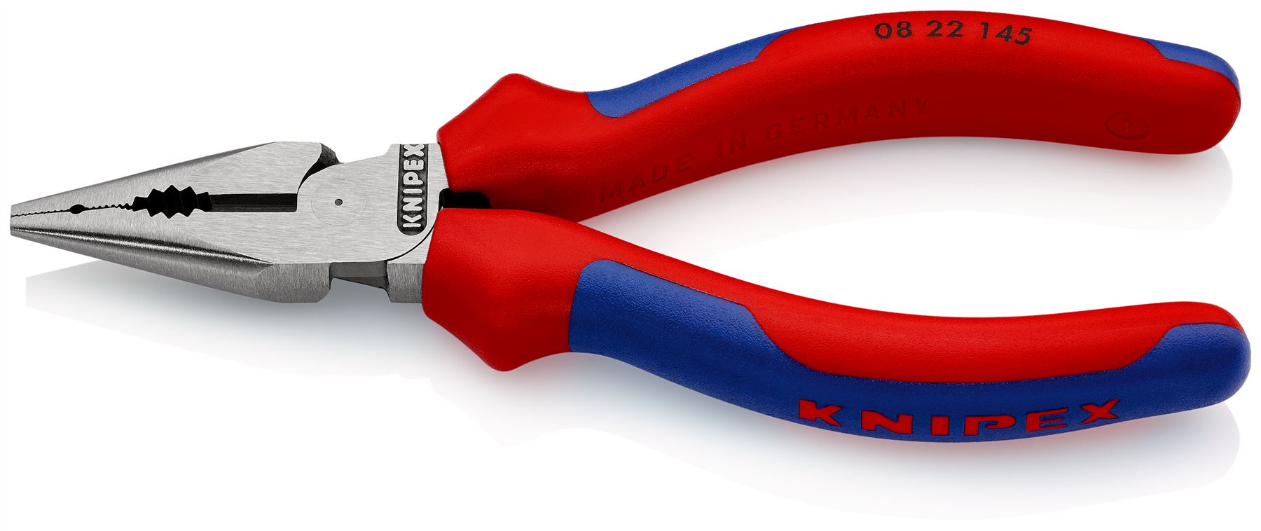 Knipex Needle Nose Combination Pliers 145mm Multi Component Grips 08 22 145