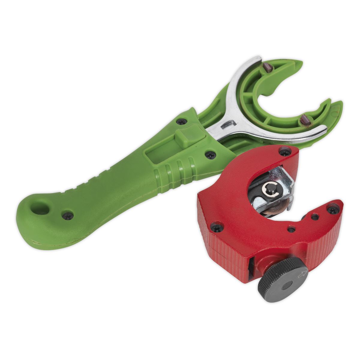 Sealey Premier Ratcheting Pipe Cutter 2-in-1 Ø6-28mm