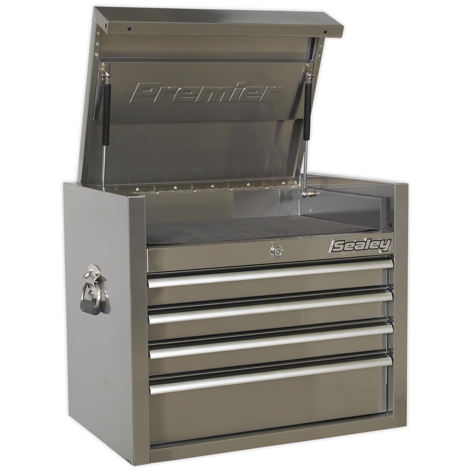 Sealey Premier Topchest 4 Drawer 675mm Stainless Steel Heavy-Duty
