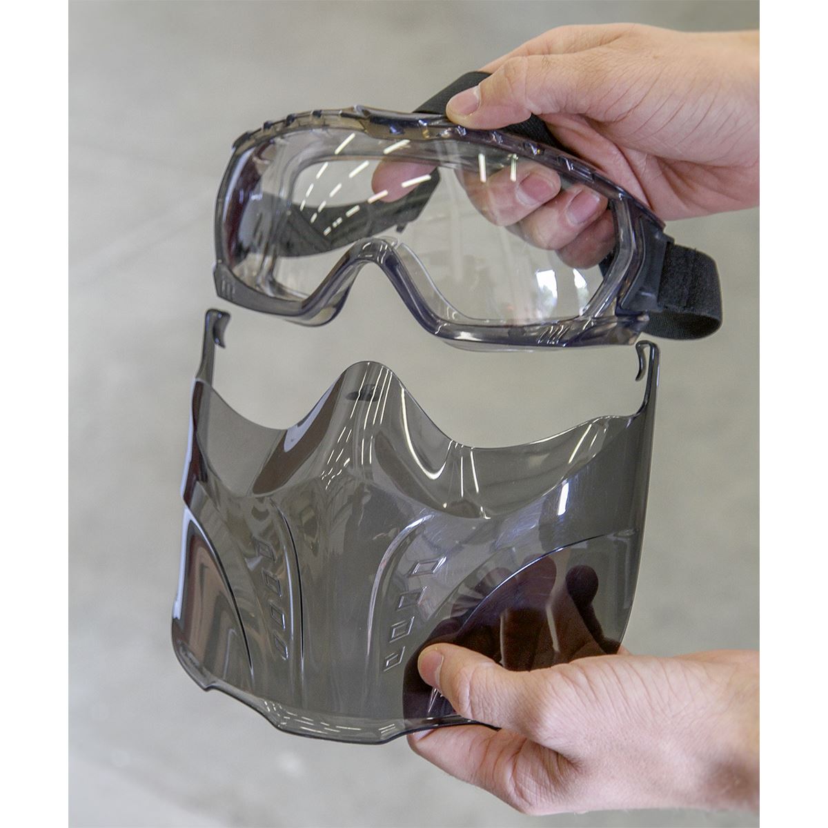 Sealey Safety Goggles With Detachable Face Shield
