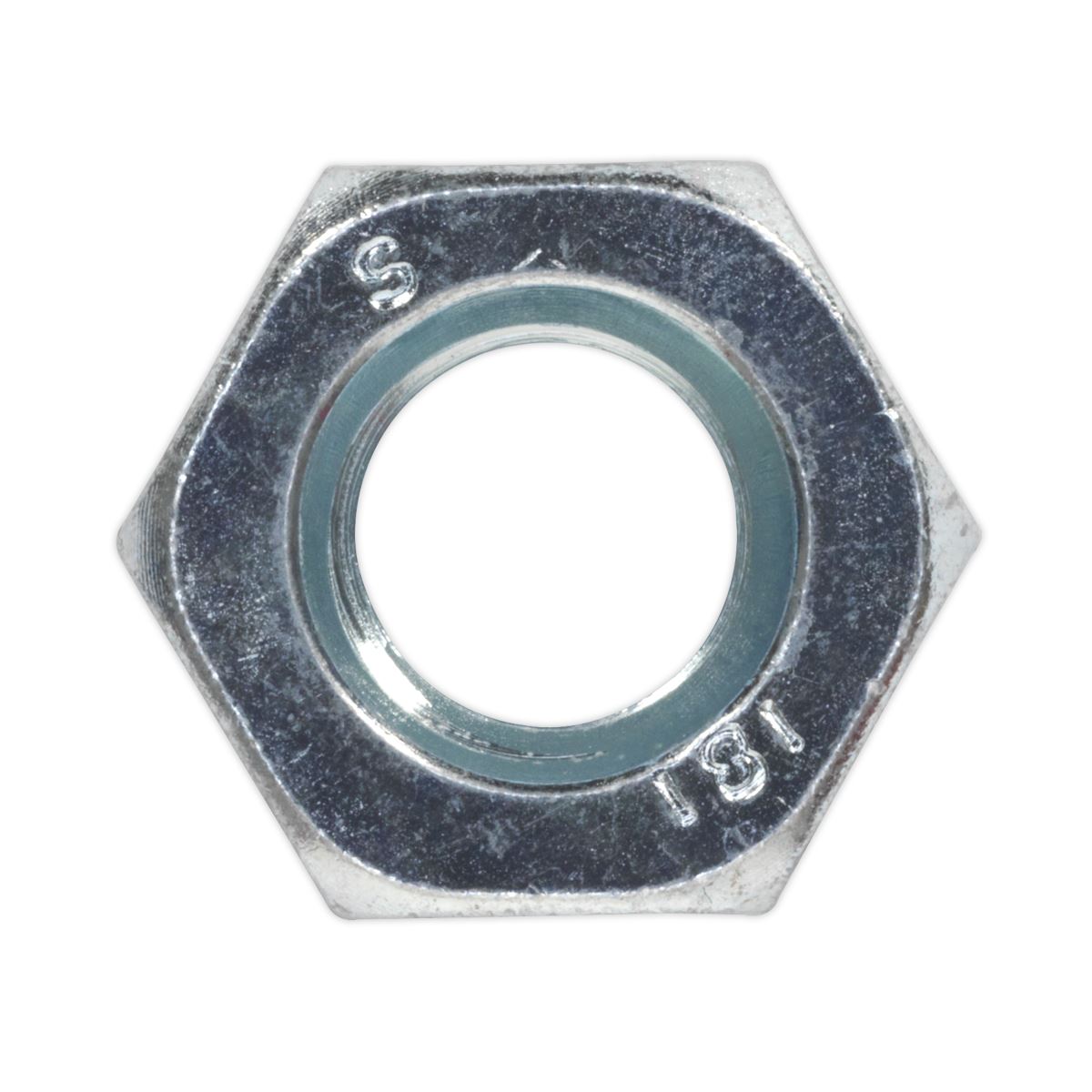 Sealey Steel Nut DIN 934 - M10 Zinc Pack of 100