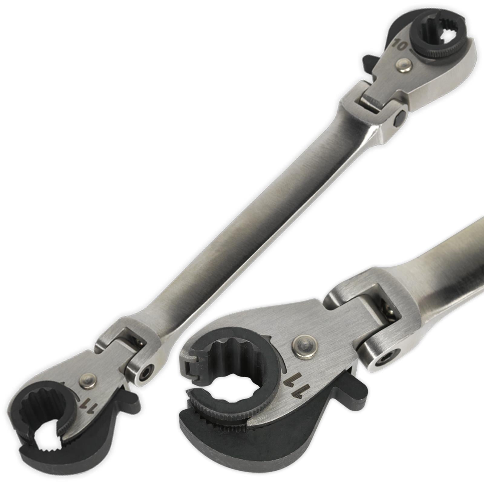 Brake pipe ratchet deals spanner